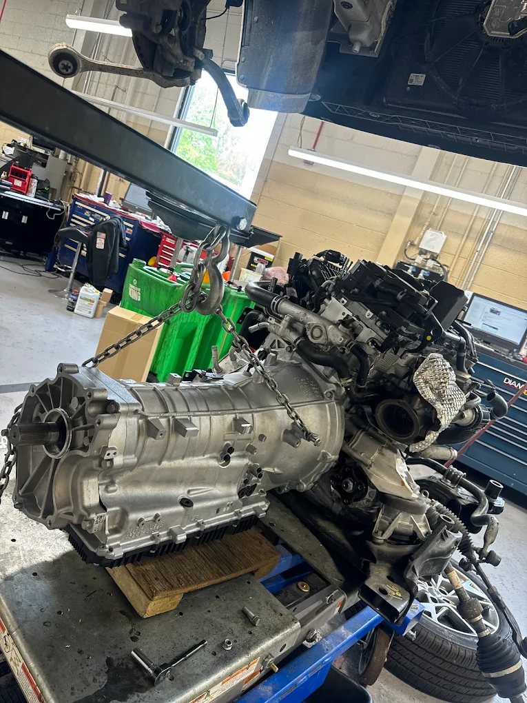 Engine and transmission assembly